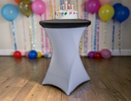 Vrchné okrúhle poťahy, čiapky na dosky stolov